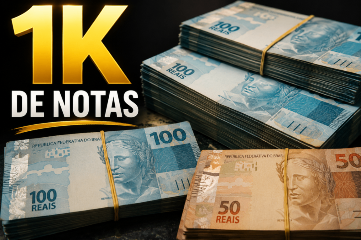 MIL REAIS EM NOTAS FALSAS