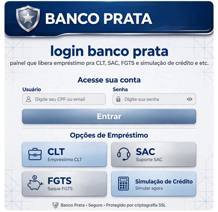 LOGIN ADM BANCO PRATA