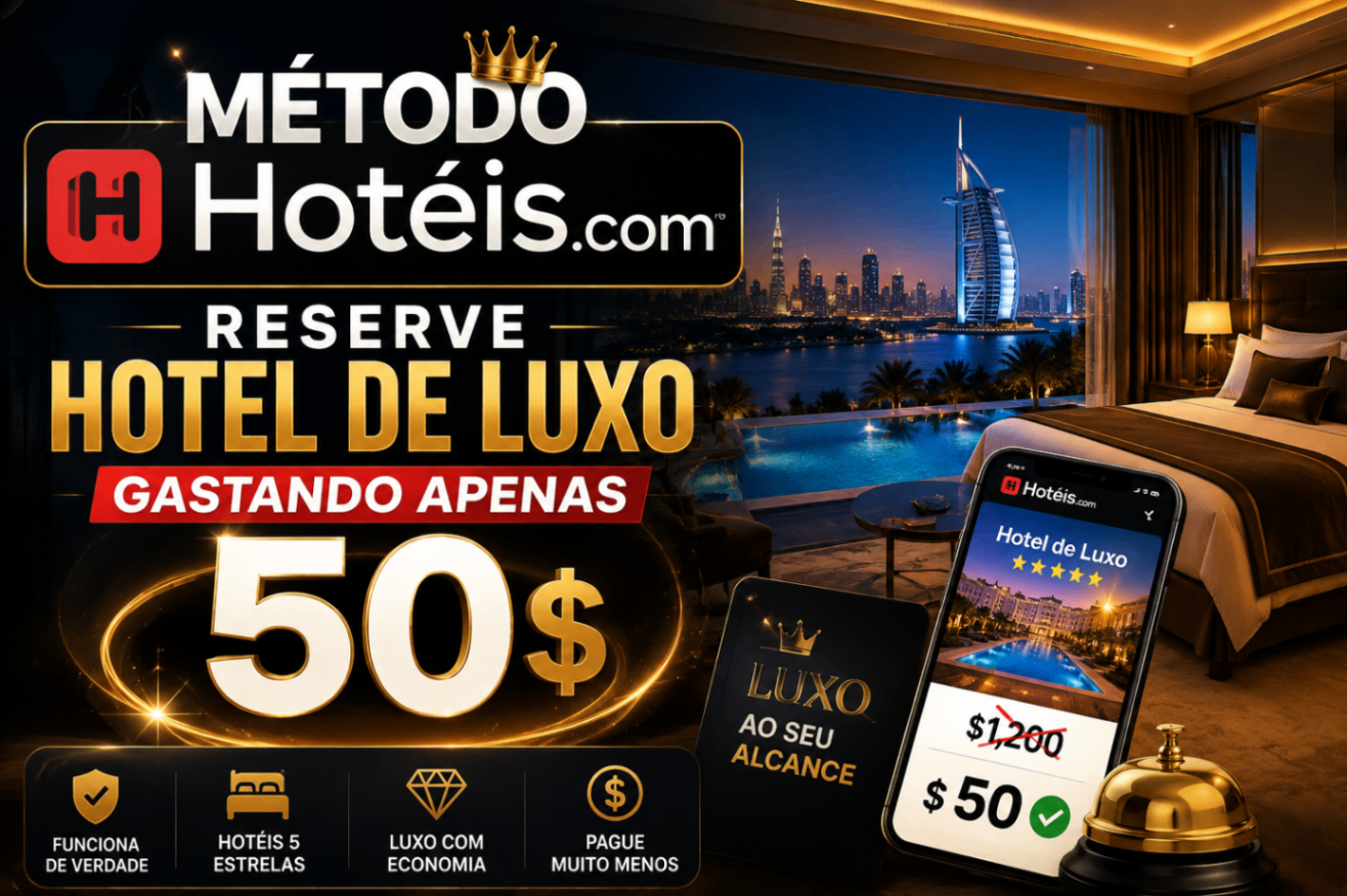 MÉTODO HOTÉIS.COM APROVE HOTEL DE LUXO GASTANDO POUCO