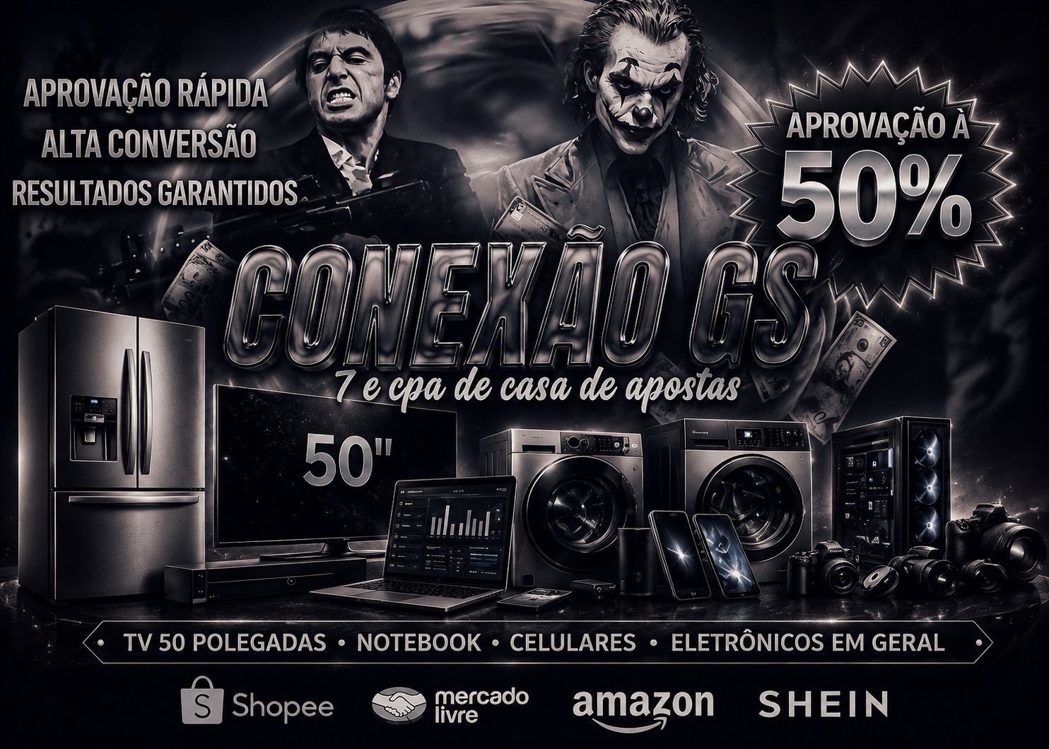 PAGUE 50% DO VALOR EM QUALQUER LUGAR